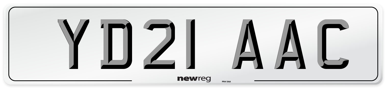 YD21 AAC Number Plate from New Reg